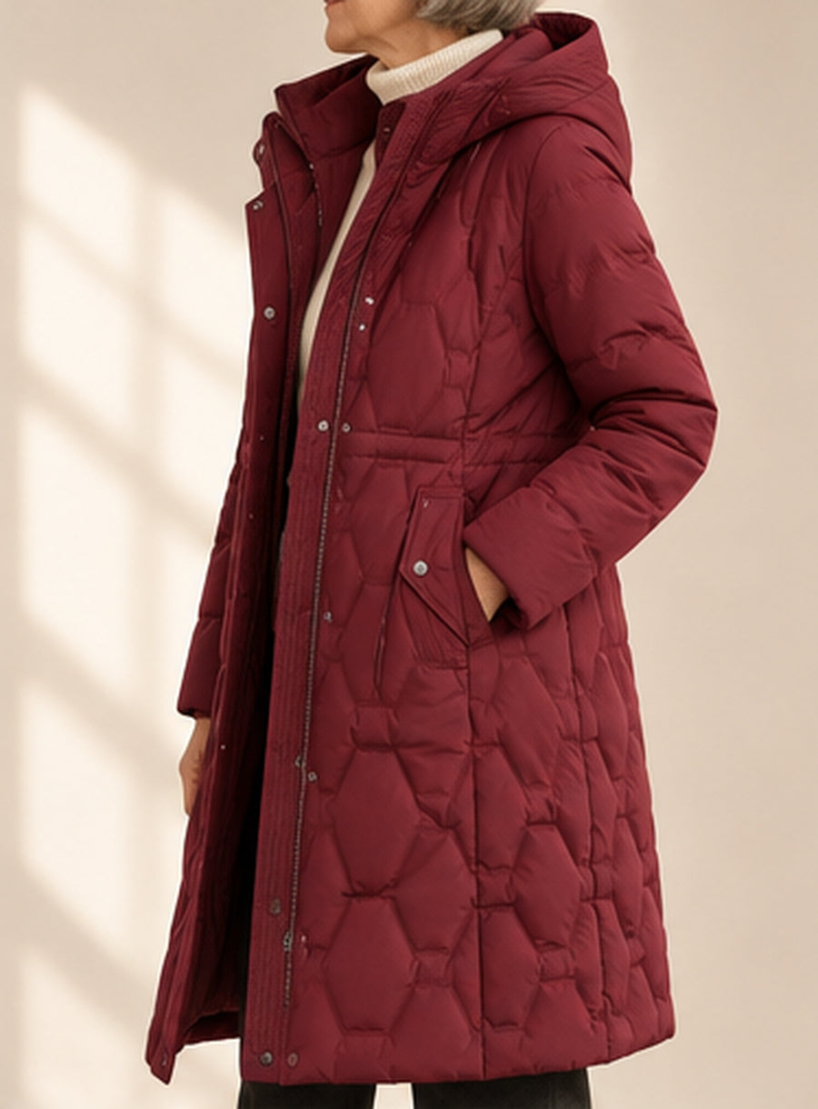 Lisla | Longline Hooded Down Coat
