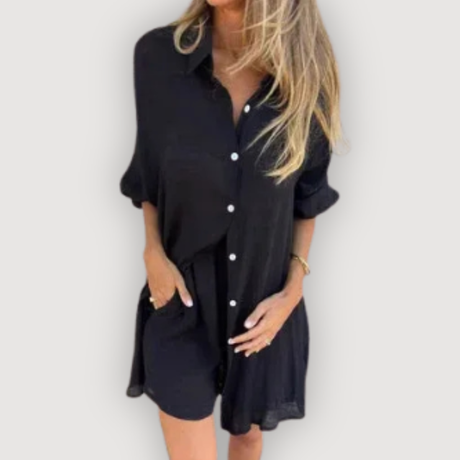 DANIELLE – LINEN SHORT SET
