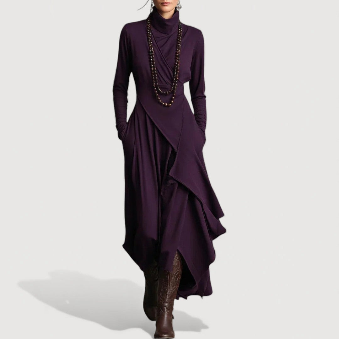 SALLIE – DRAPED MAXI DRESS
