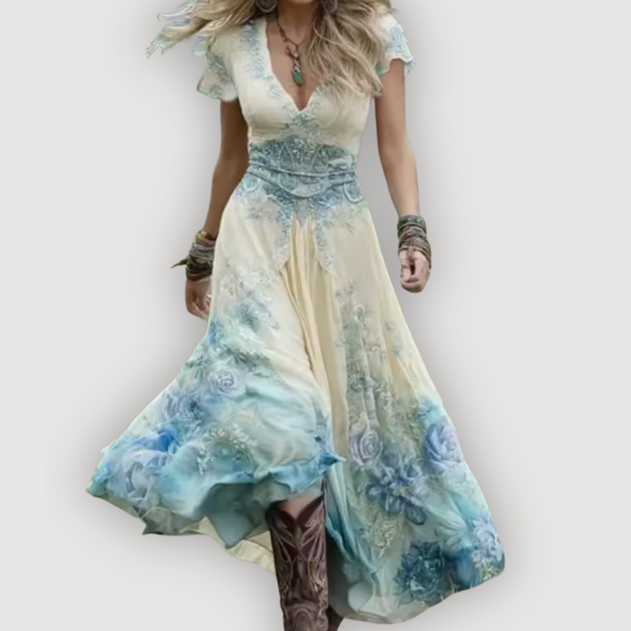 ALINA – BOHO MAXI DRESS