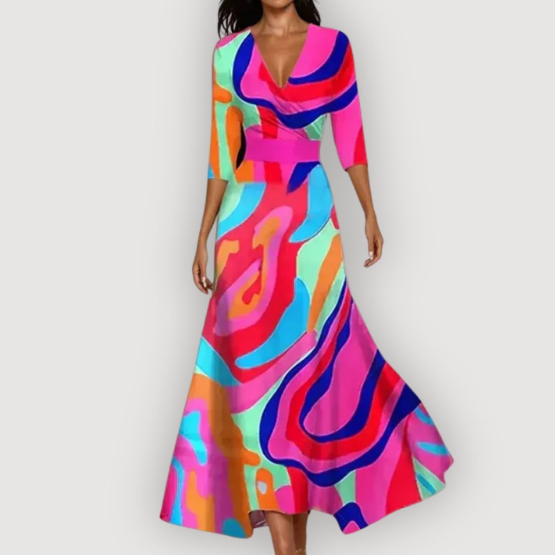 CELINE – FLORAL MAXI DRESS