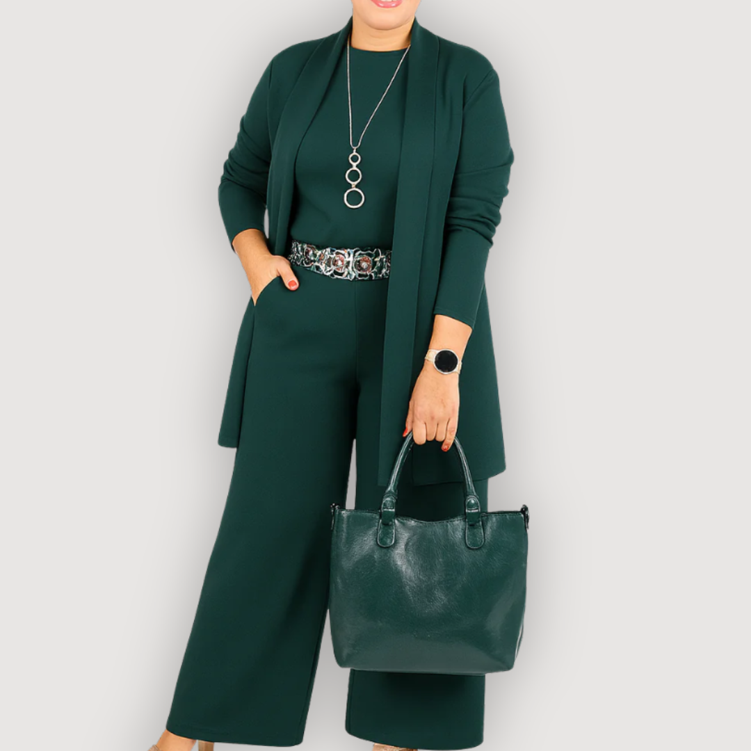 HELENA – CHIC THREE-PIECE STRETCH SET