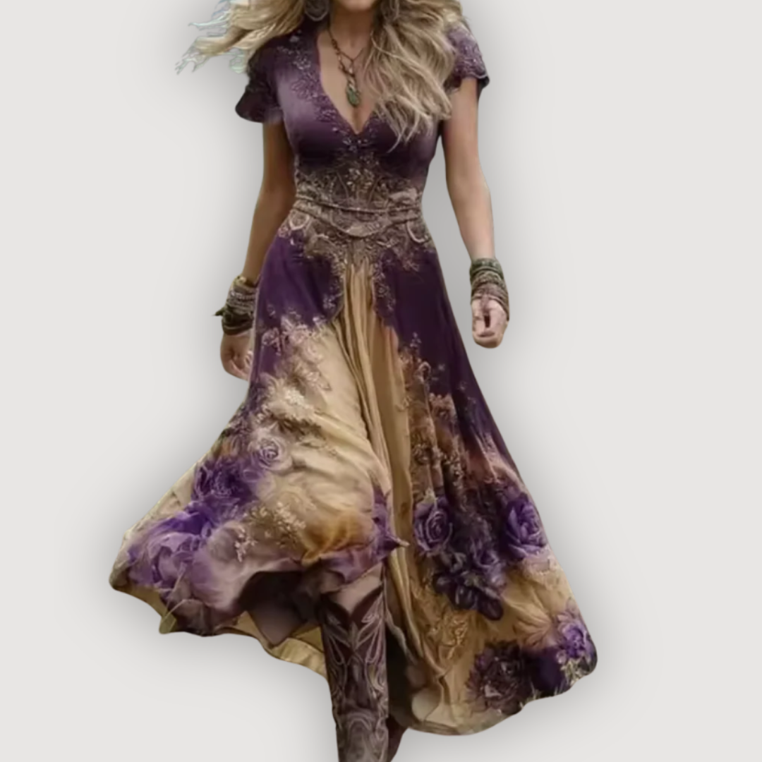 ALINA – BOHO MAXI DRESS