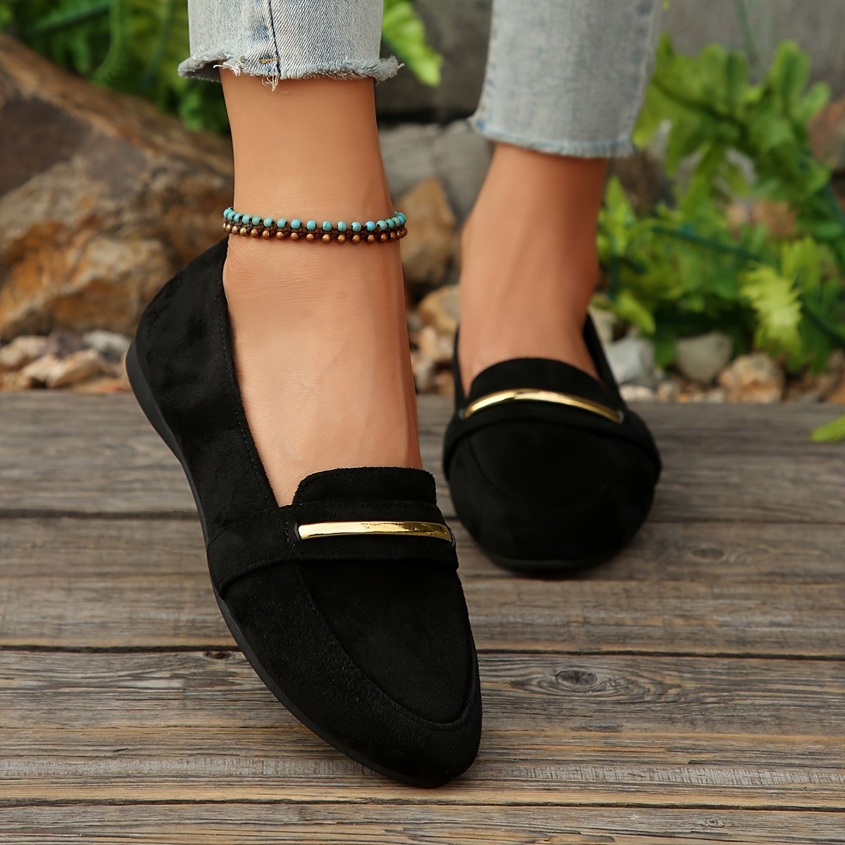 Agnes™ | Pointed Suede-Look Loafers