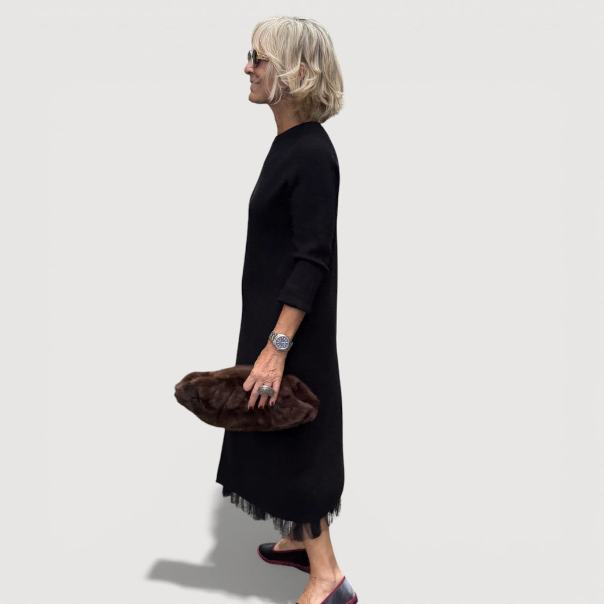 ANNA – LAYERED MIDI DRESS