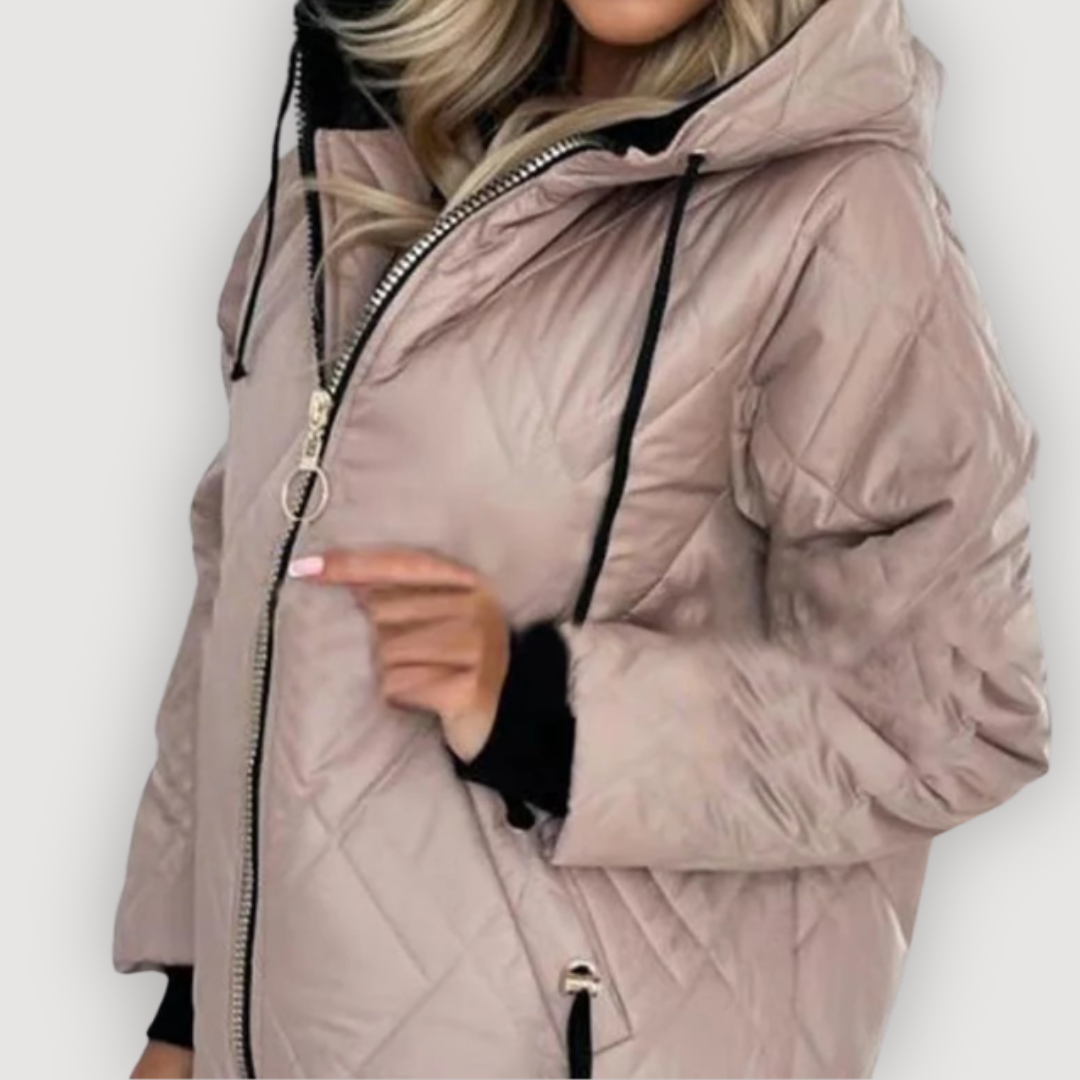 MAURA – QUILTED HOODED JACKET