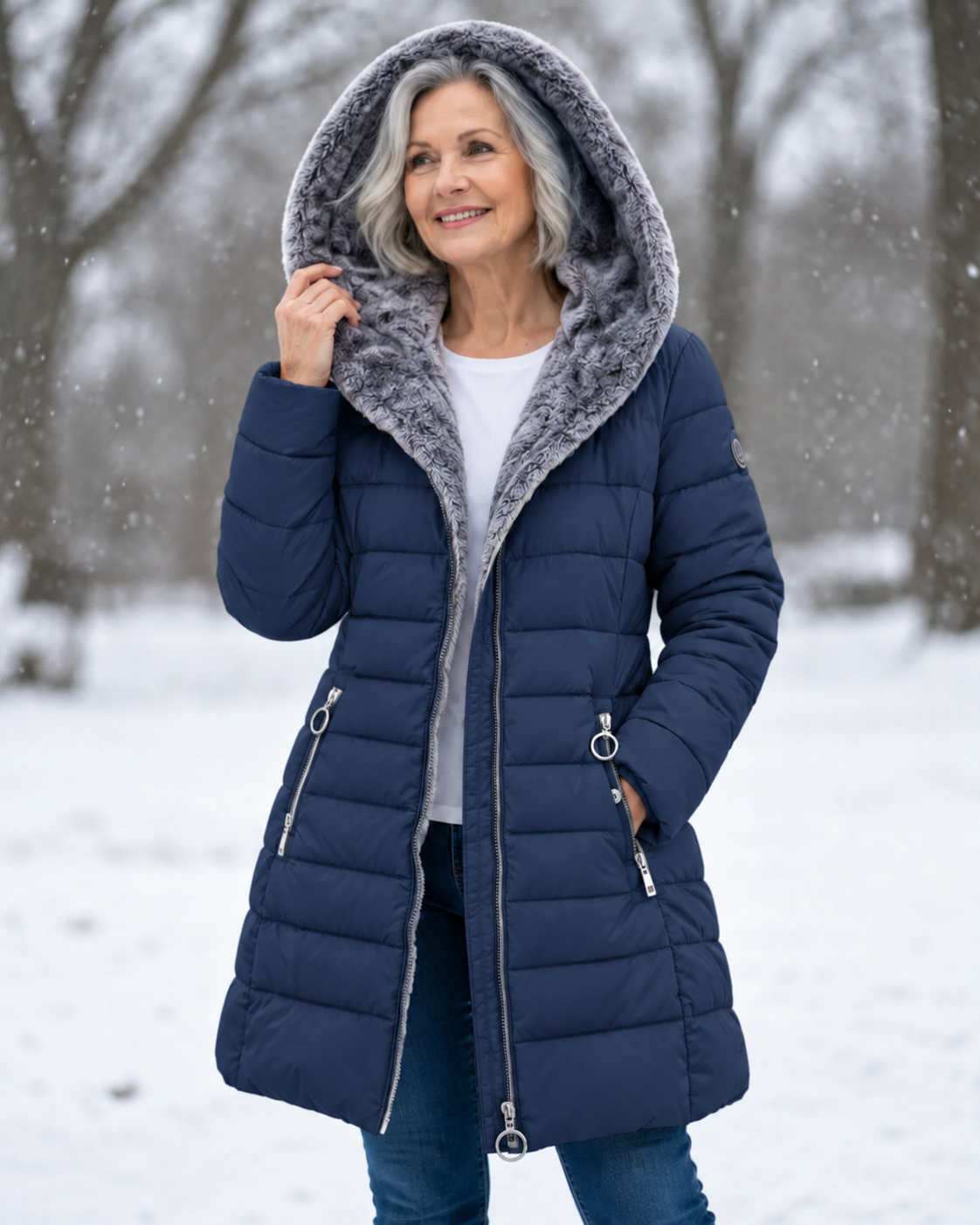 Elly | Elegant Coat with Hood