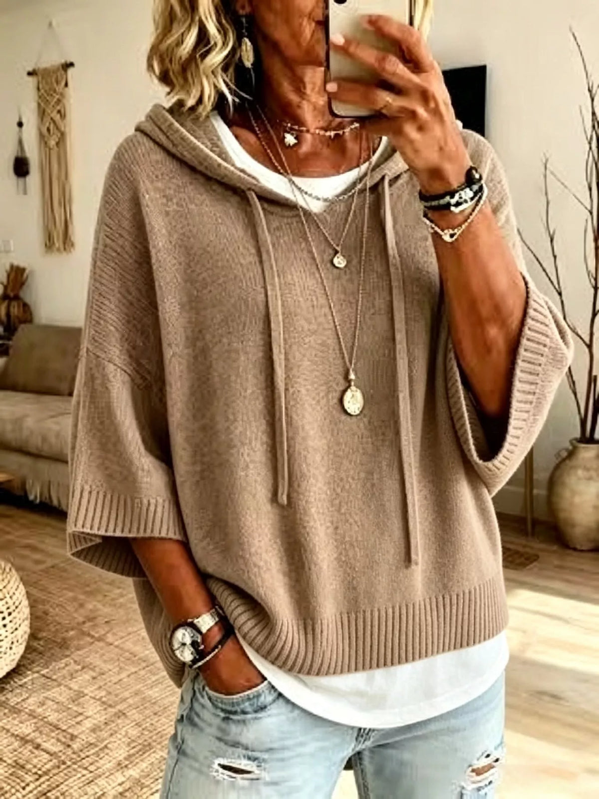 Rose – Poncho Sweater