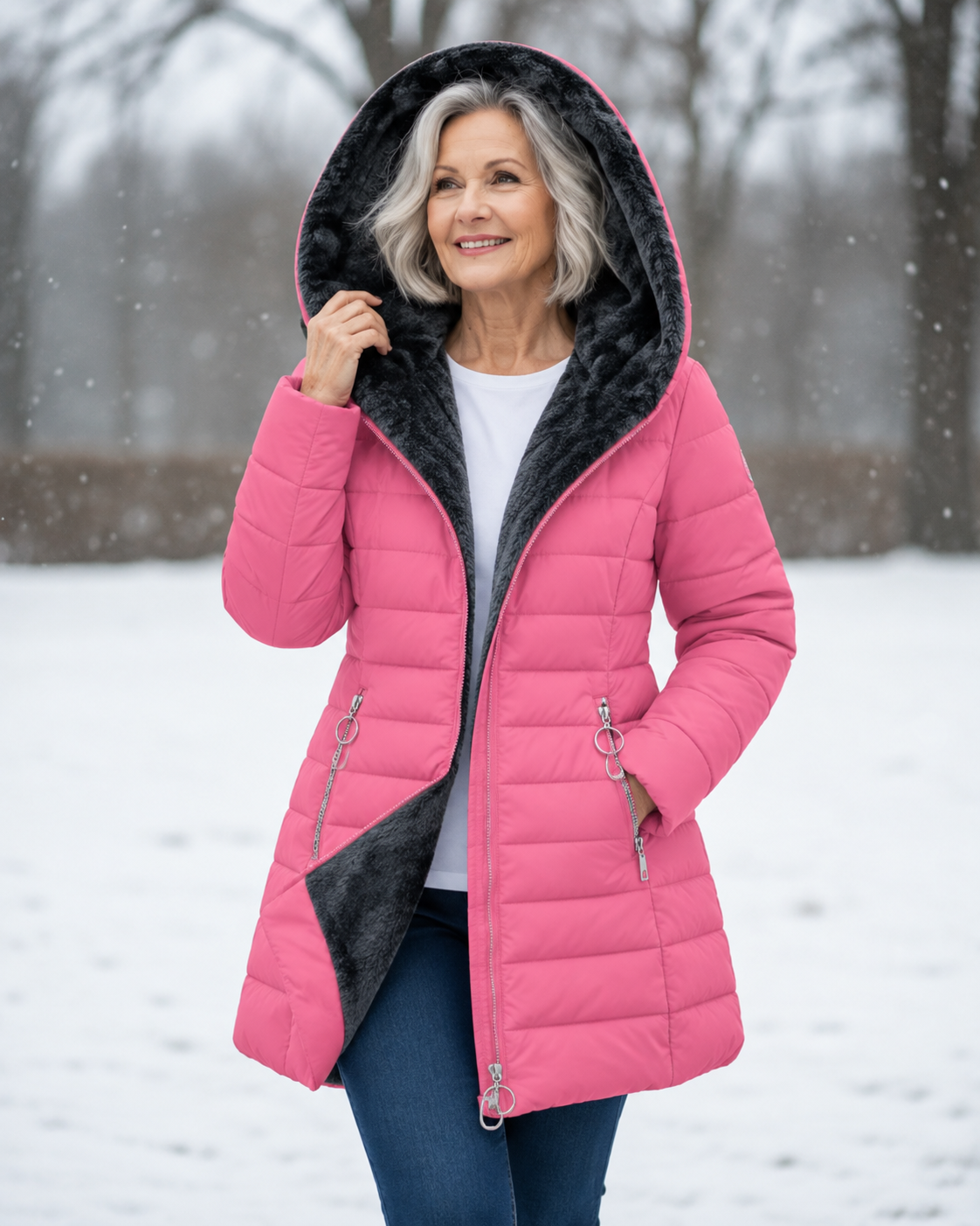 Elly | Elegant Coat with Hood