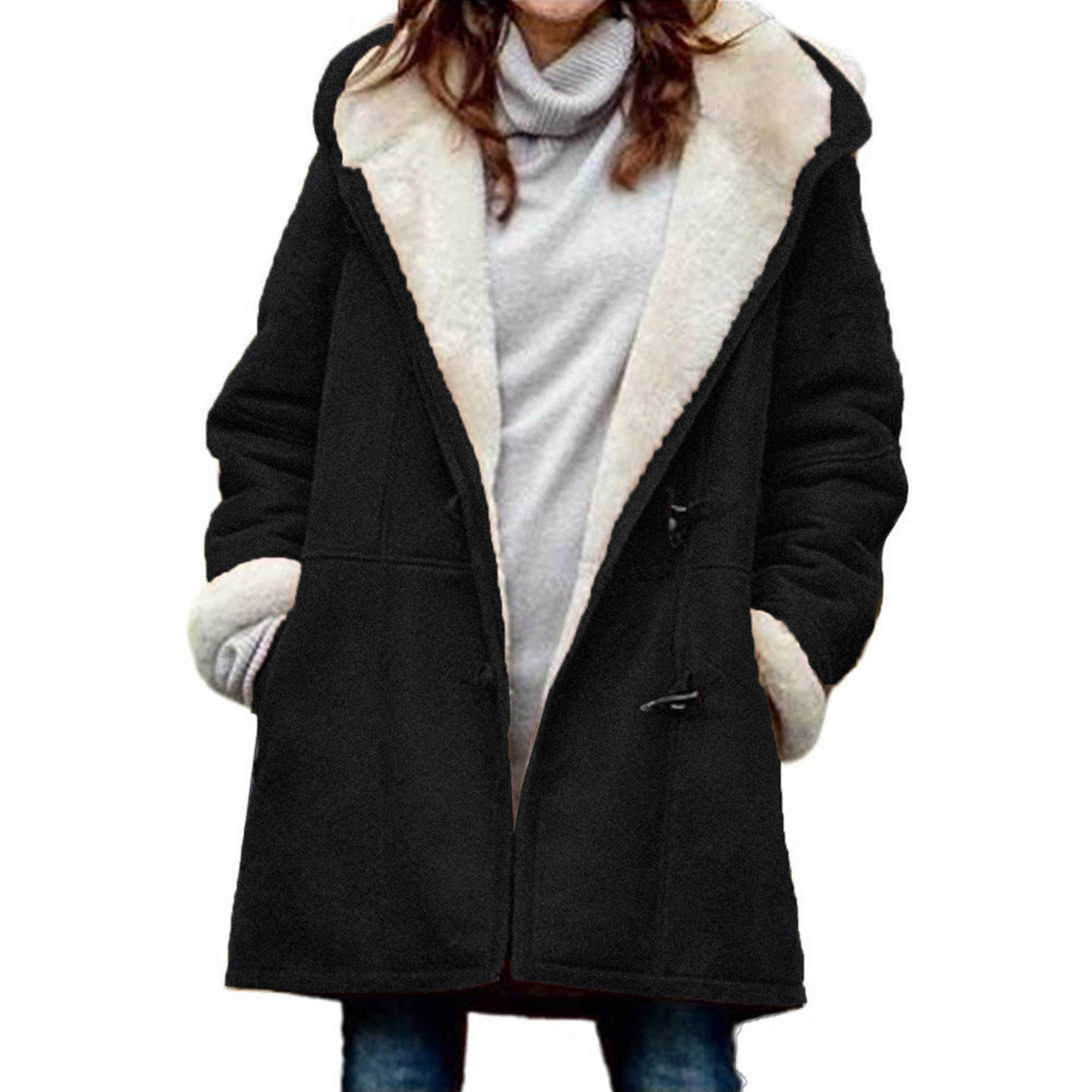 Polina | Duffle coat with braids