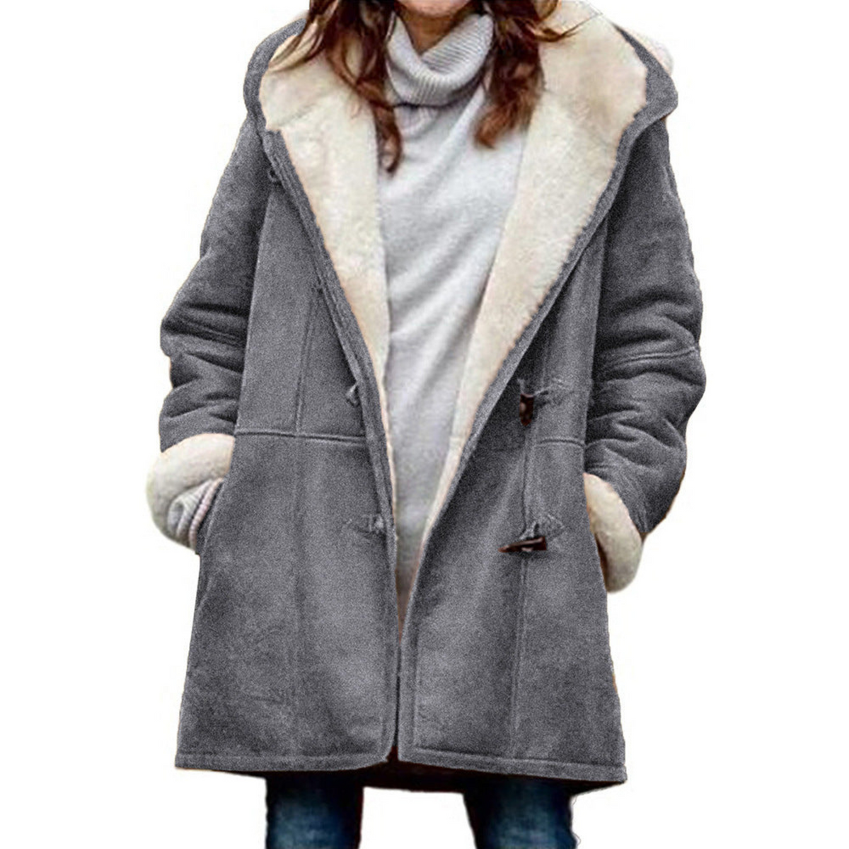 Polina | Duffle coat with braids