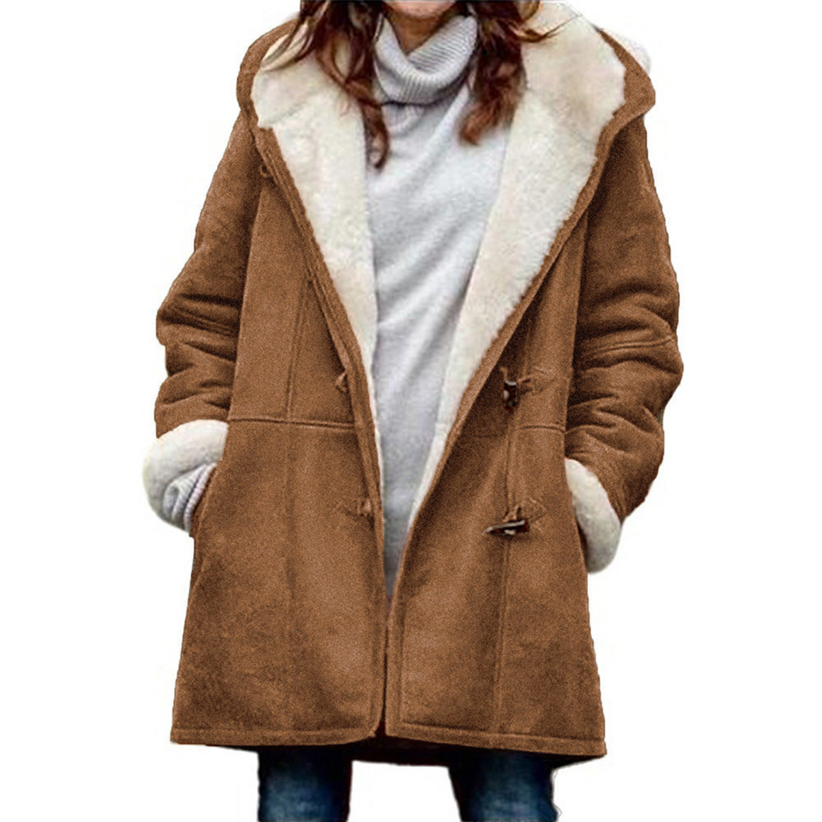 Polina | Duffle coat with braids