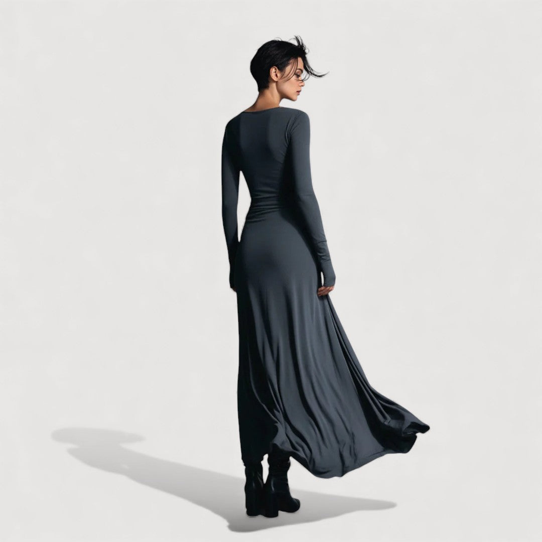 ELVIRA – DRAPED MAXI DRESS