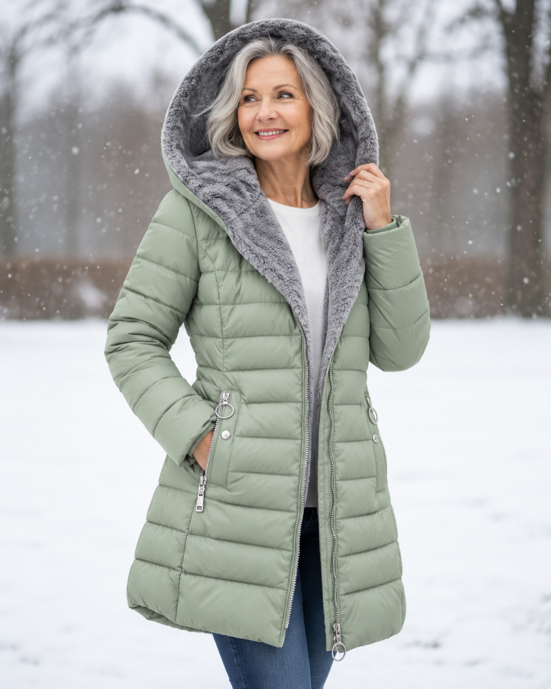 Elly | Elegant Coat with Hood