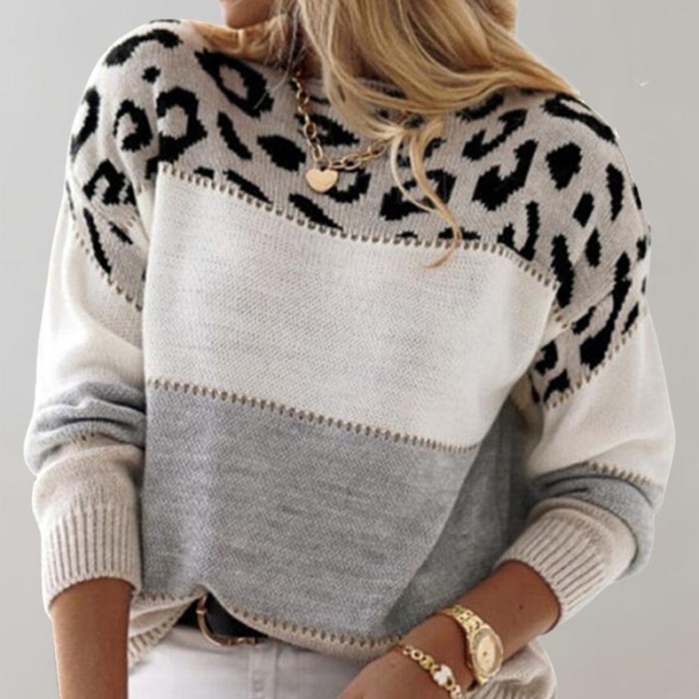 Louisa | Leopard Print Casual Sweater