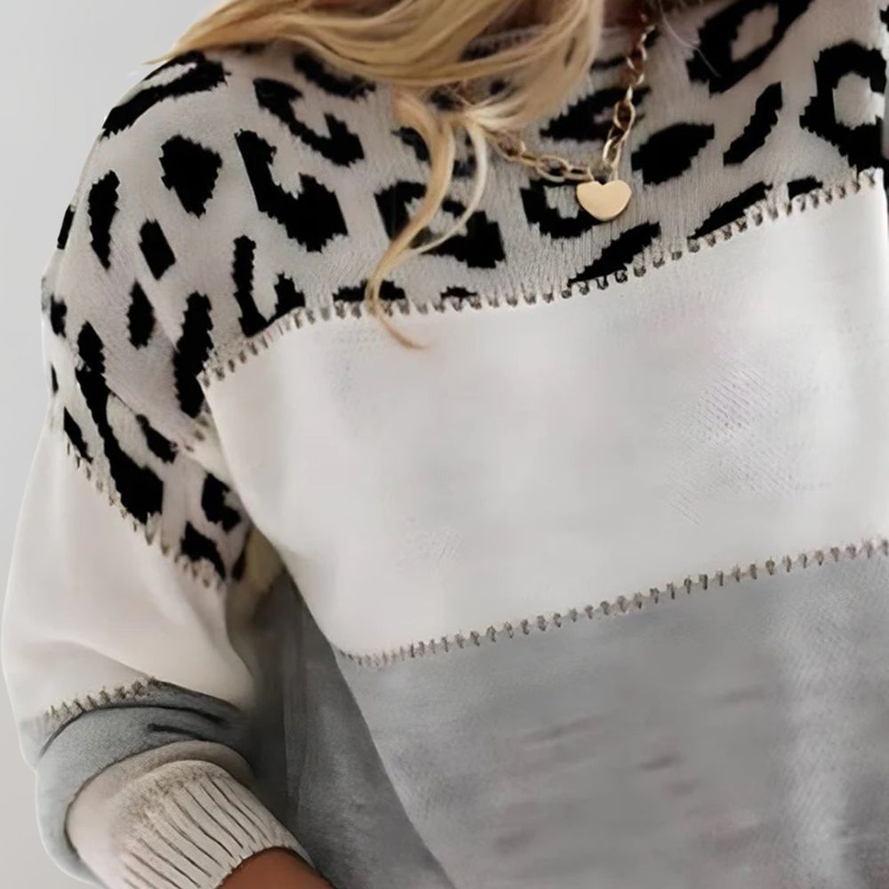 Louisa | Leopard Print Casual Sweater