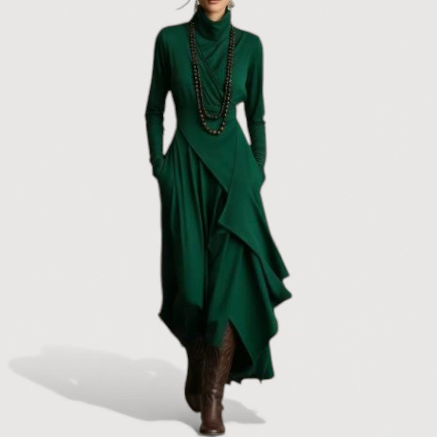 SALLIE – DRAPED MAXI DRESS