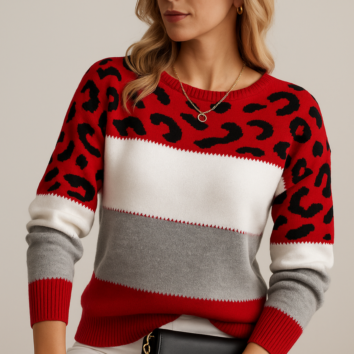 Louisa | Leopard Print Casual Sweater