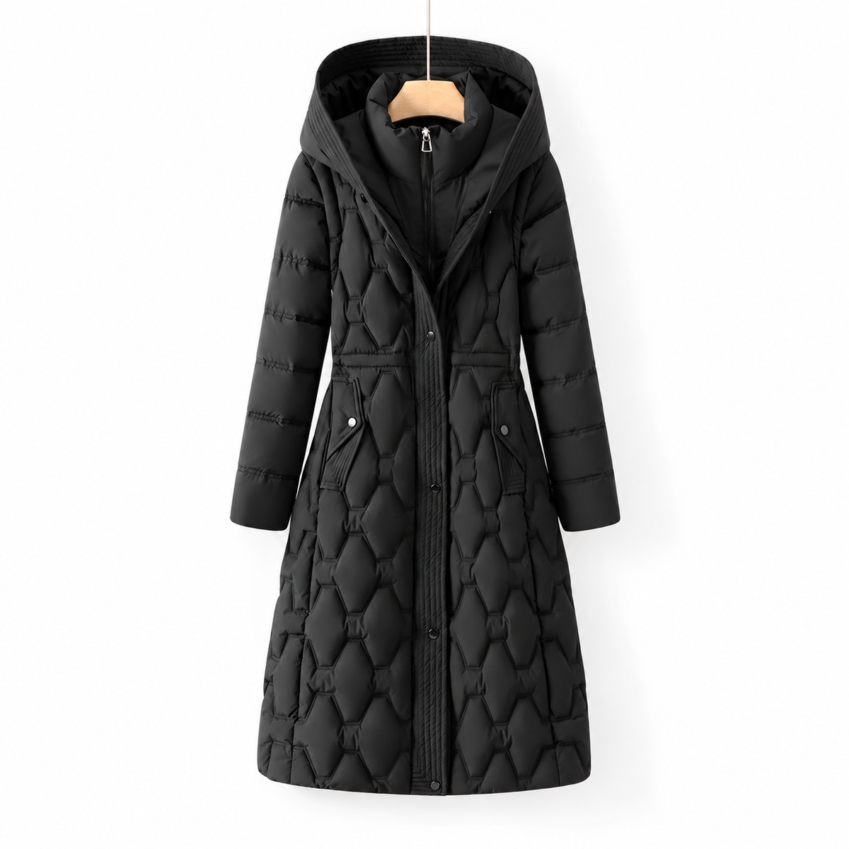 Lisla | Longline Hooded Down Coat