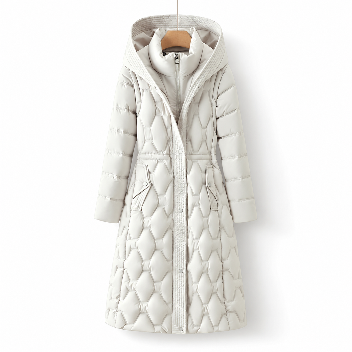 Lisla | Longline Hooded Down Coat