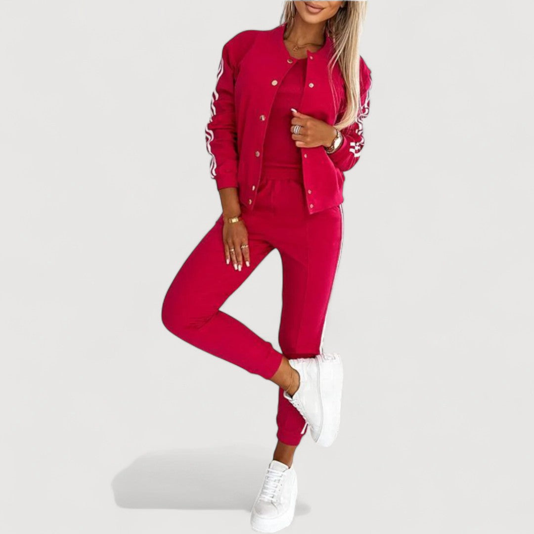 JANELLE – STRIPED LOUNGE SET