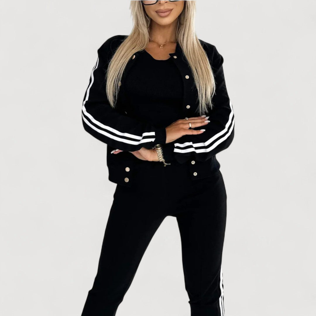 JANELLE – STRIPED LOUNGE SET