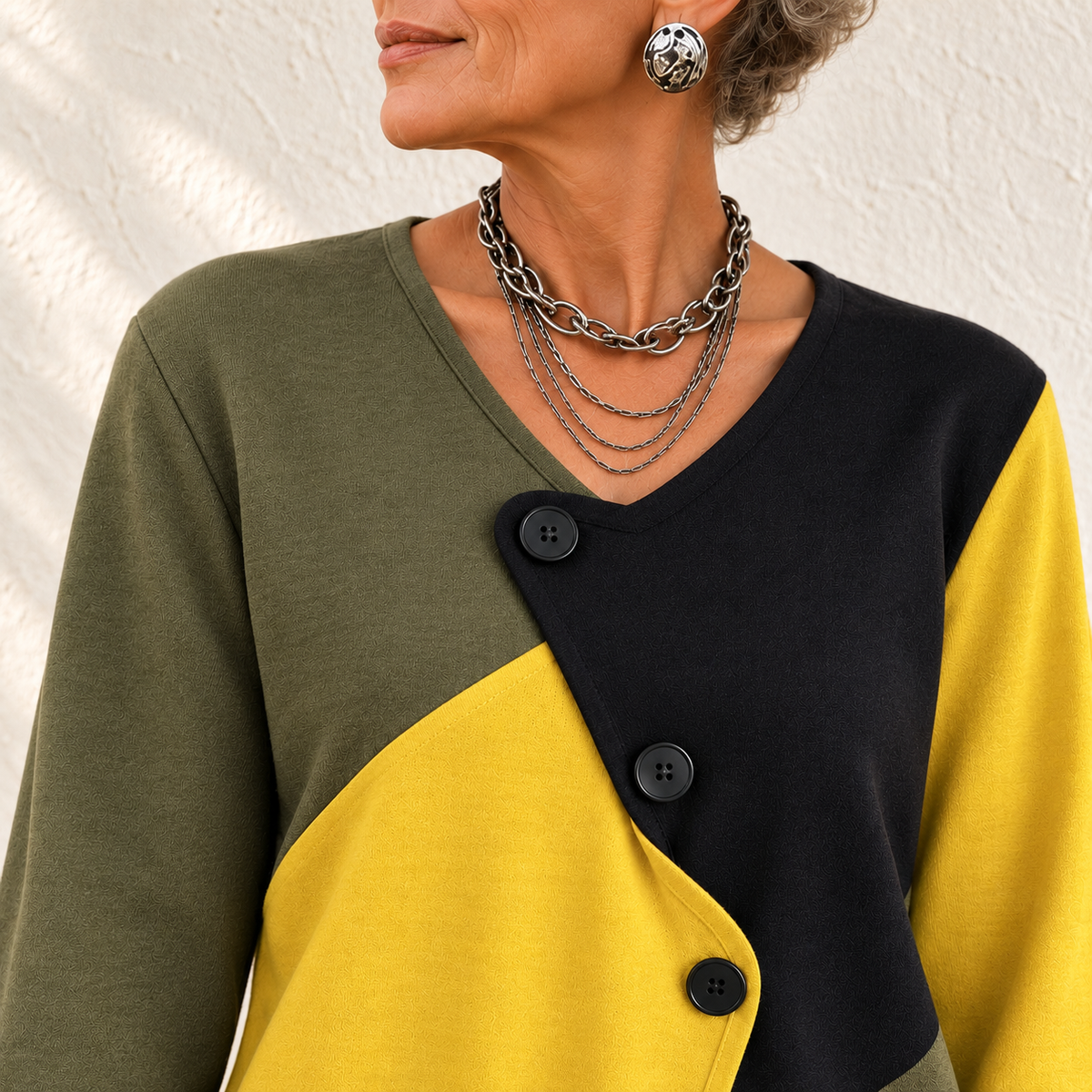 Musa | Color-block Knit Vest
