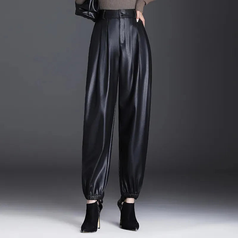 The Elise Faux Leather Pants