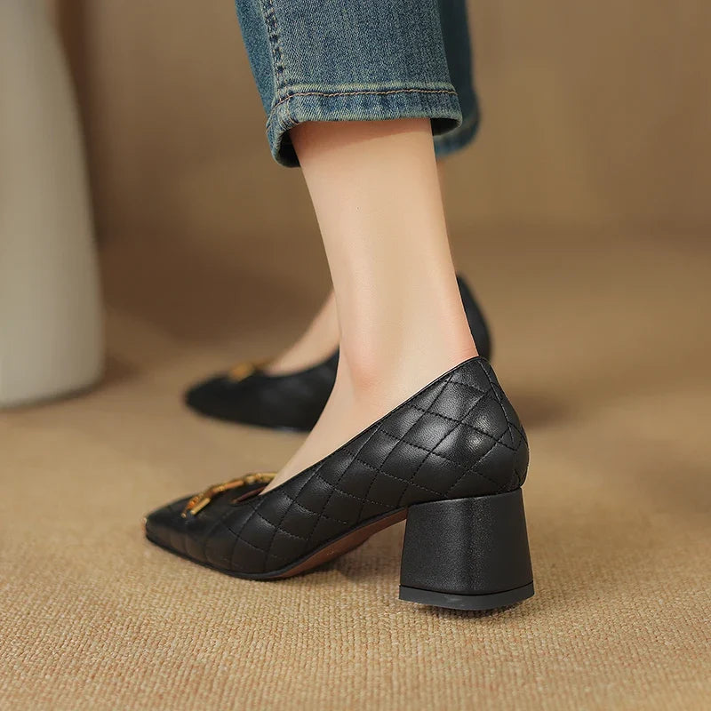 Penelope Block Heel Pump
