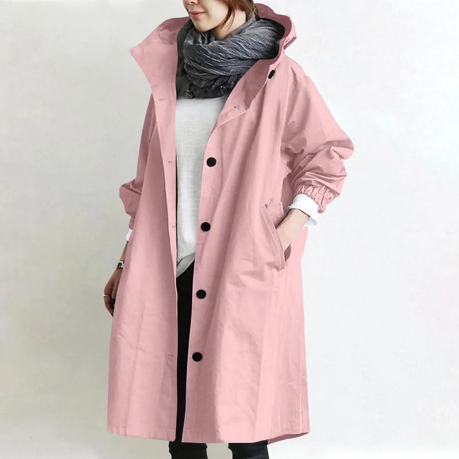 Kate | Hooded Longline Trench Coat
