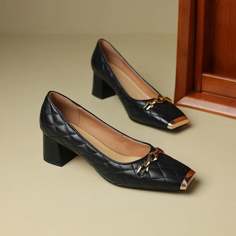 Penelope Block Heel Pump
