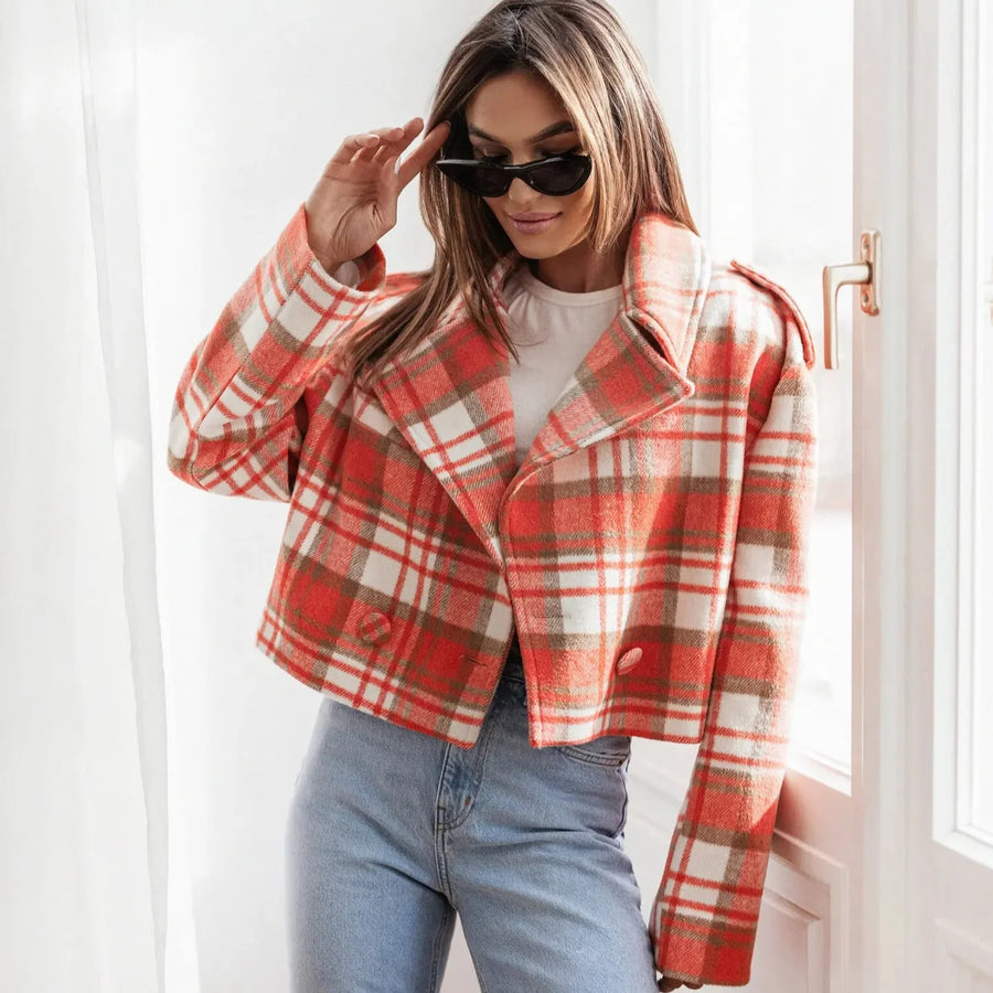 Penelope Cropped Pea Coat