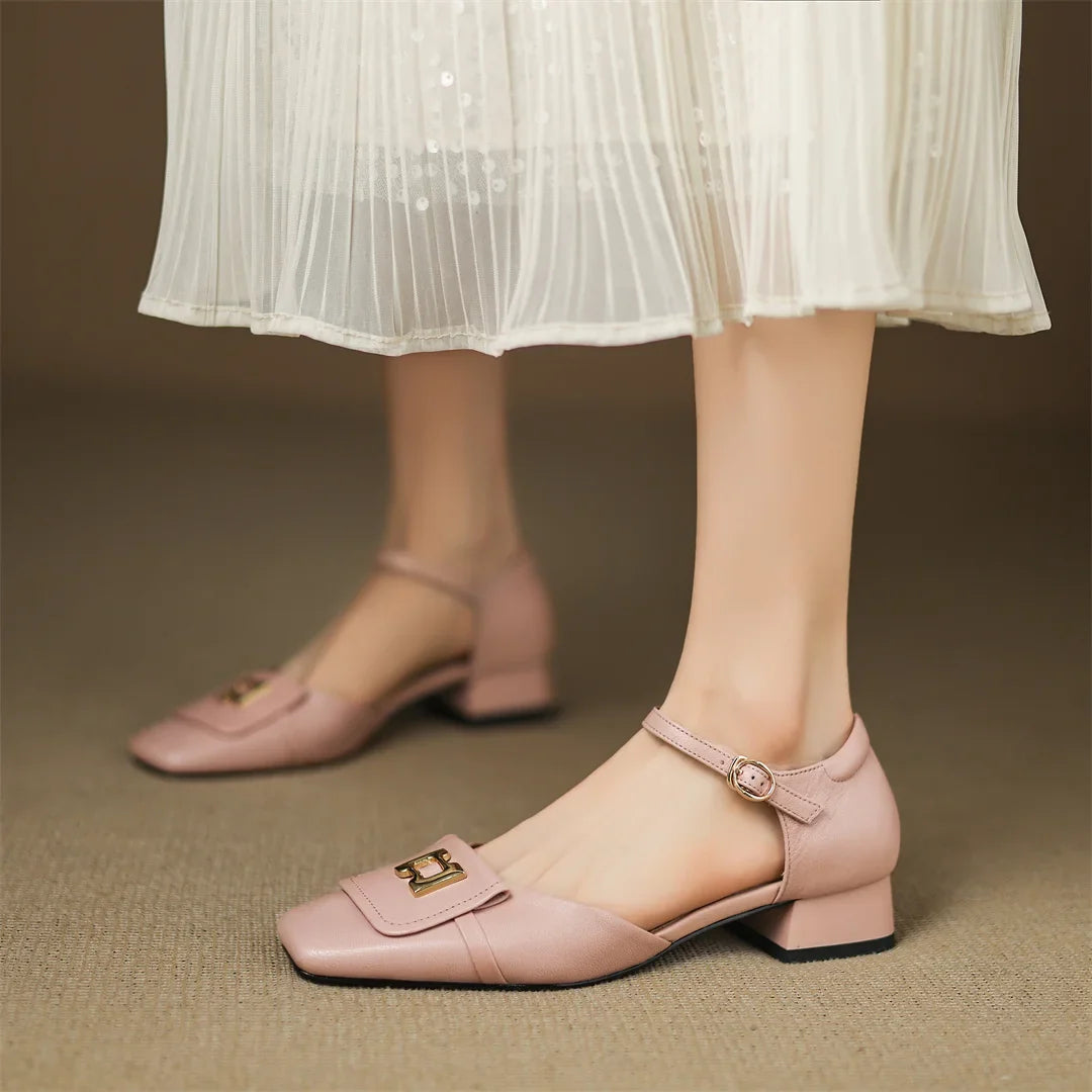 Bella Block Heel Pump