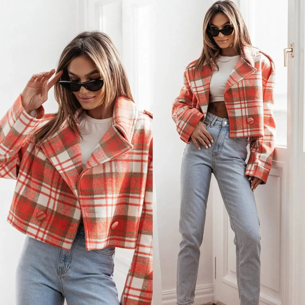 Penelope Cropped Pea Coat
