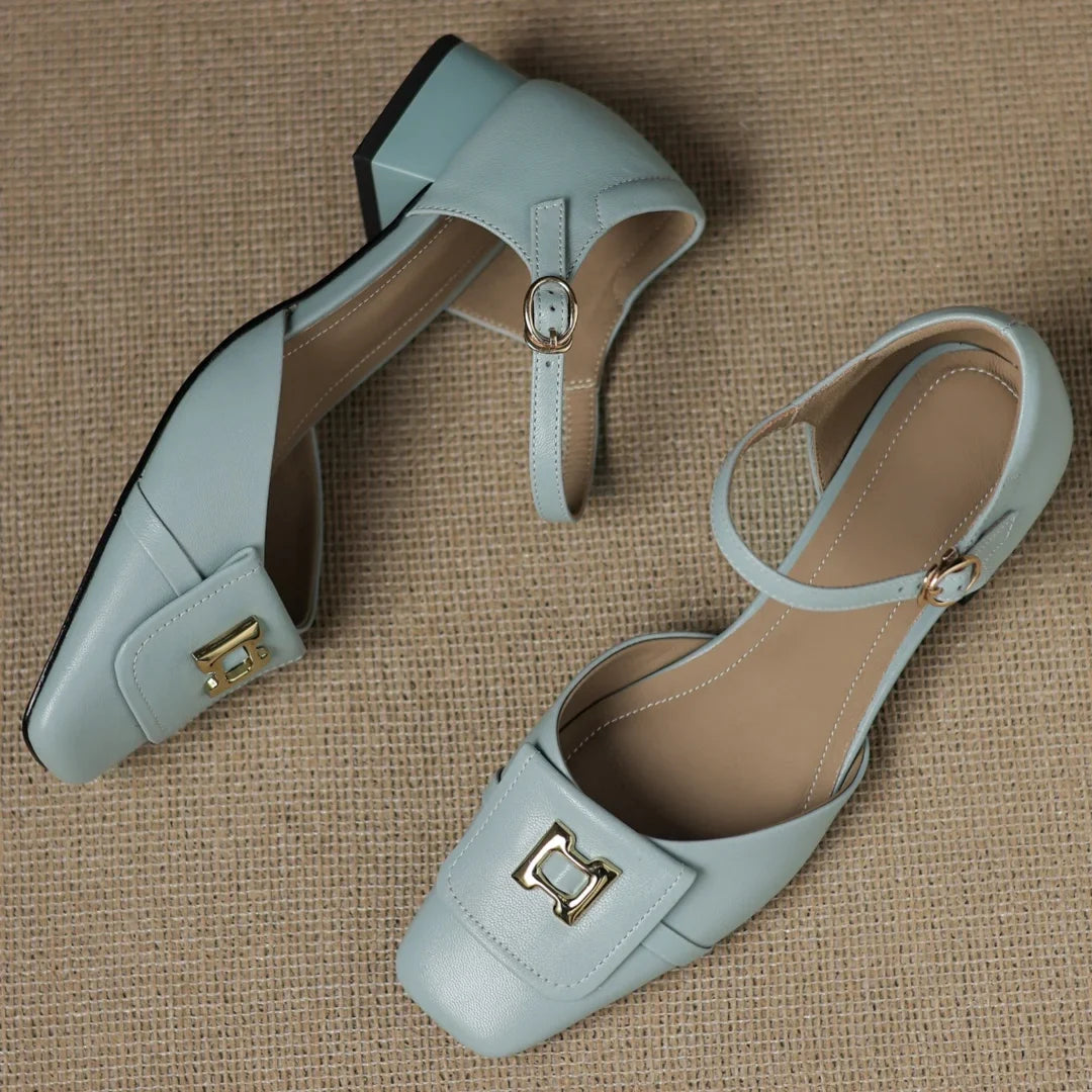 Bella Block Heel Pump
