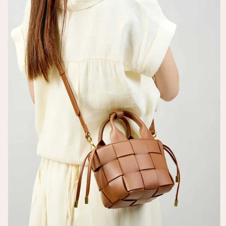 Wynn Woven Mini Basket Bag