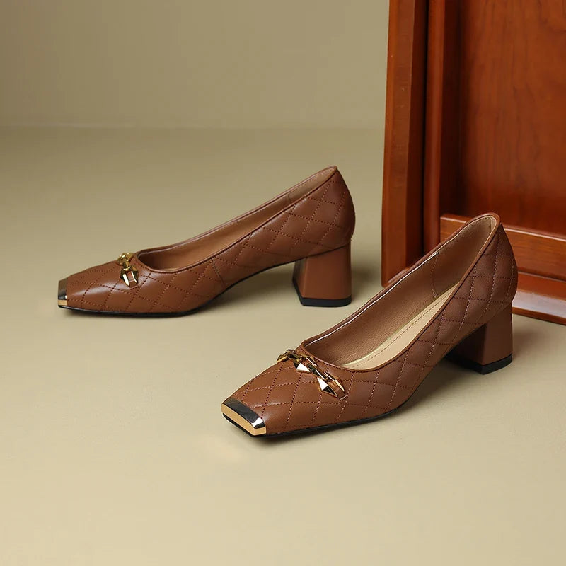 Penelope Block Heel Pump