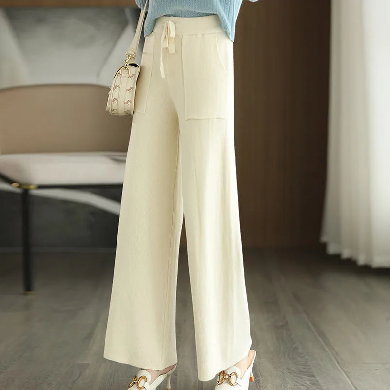 The Nadine Wool Knit Pant