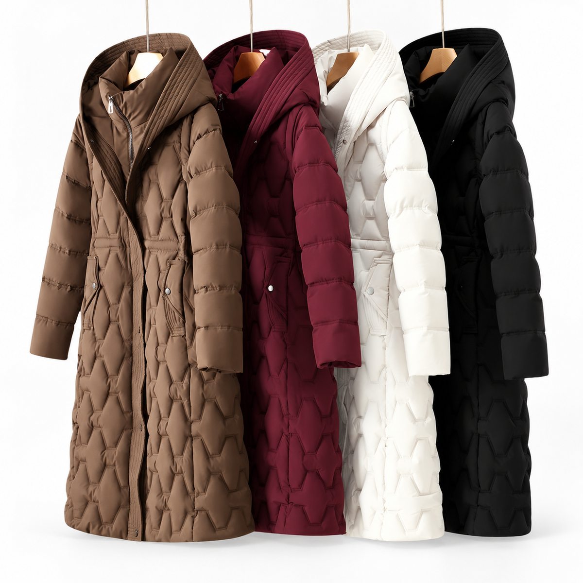 Lisla | Longline Hooded Down Coat