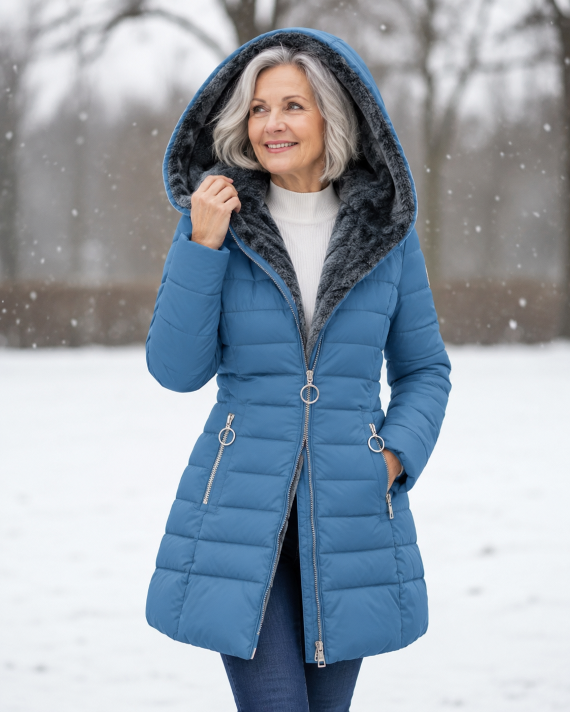 Elly | Elegant Coat with Hood