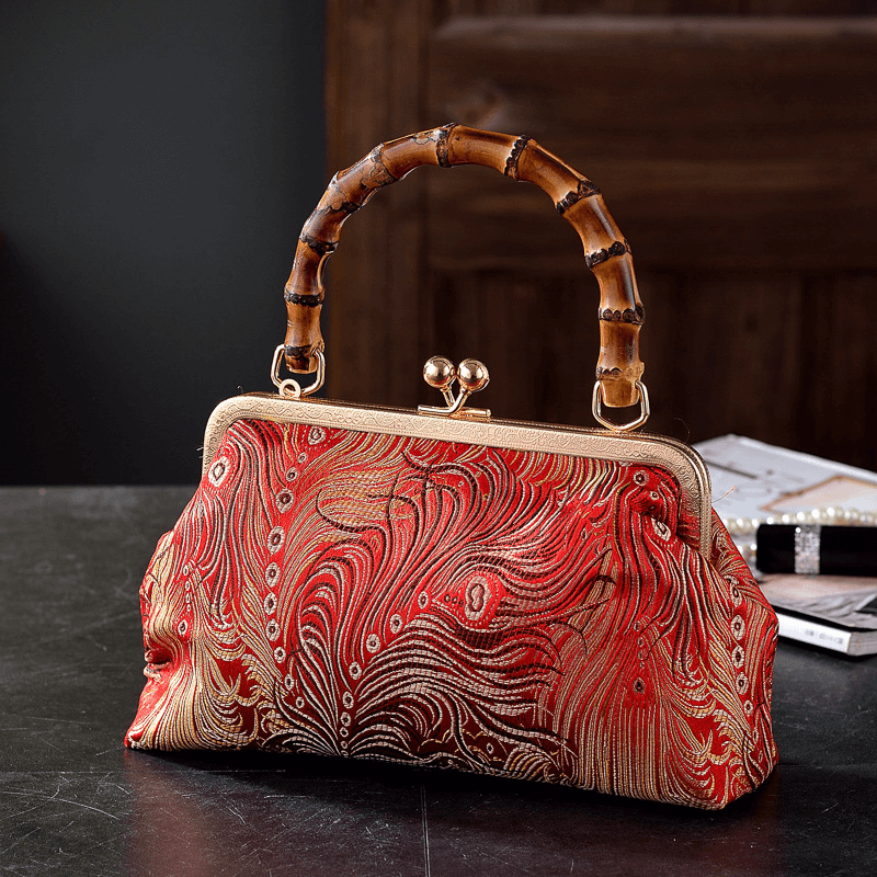 Zaria Bamboo Handle Purse