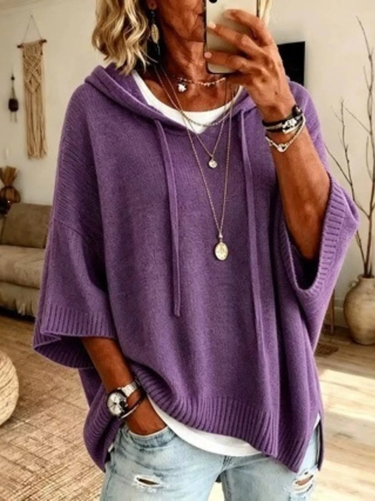 Rose – Poncho Sweater