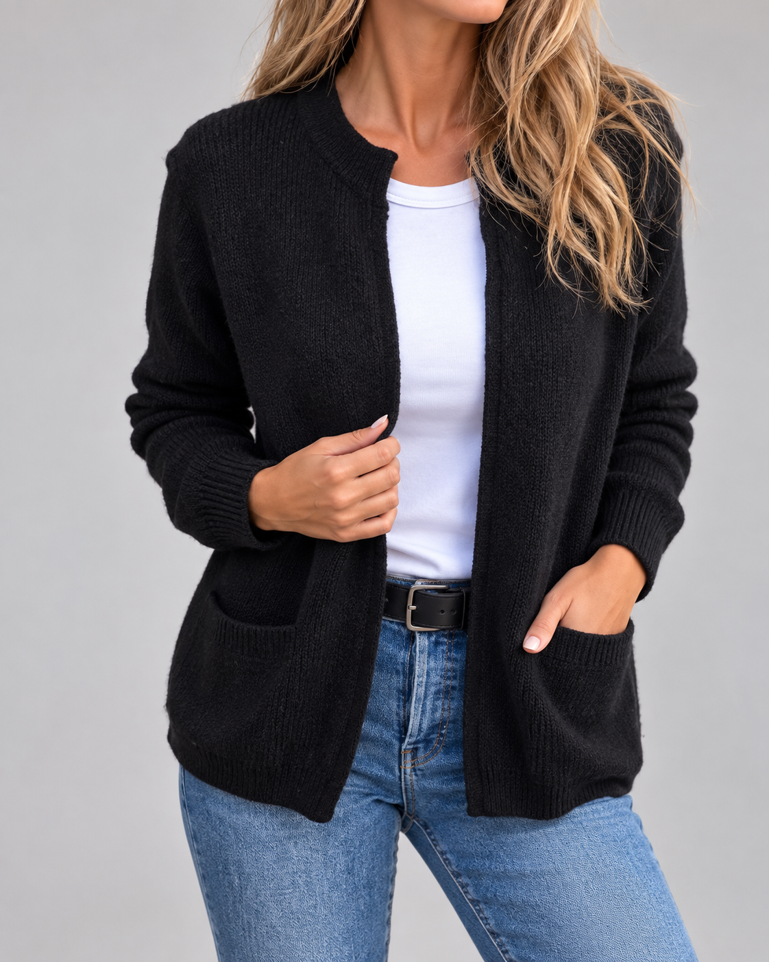 Como™ | Warm Knitted Zip Cardigan with Pockets