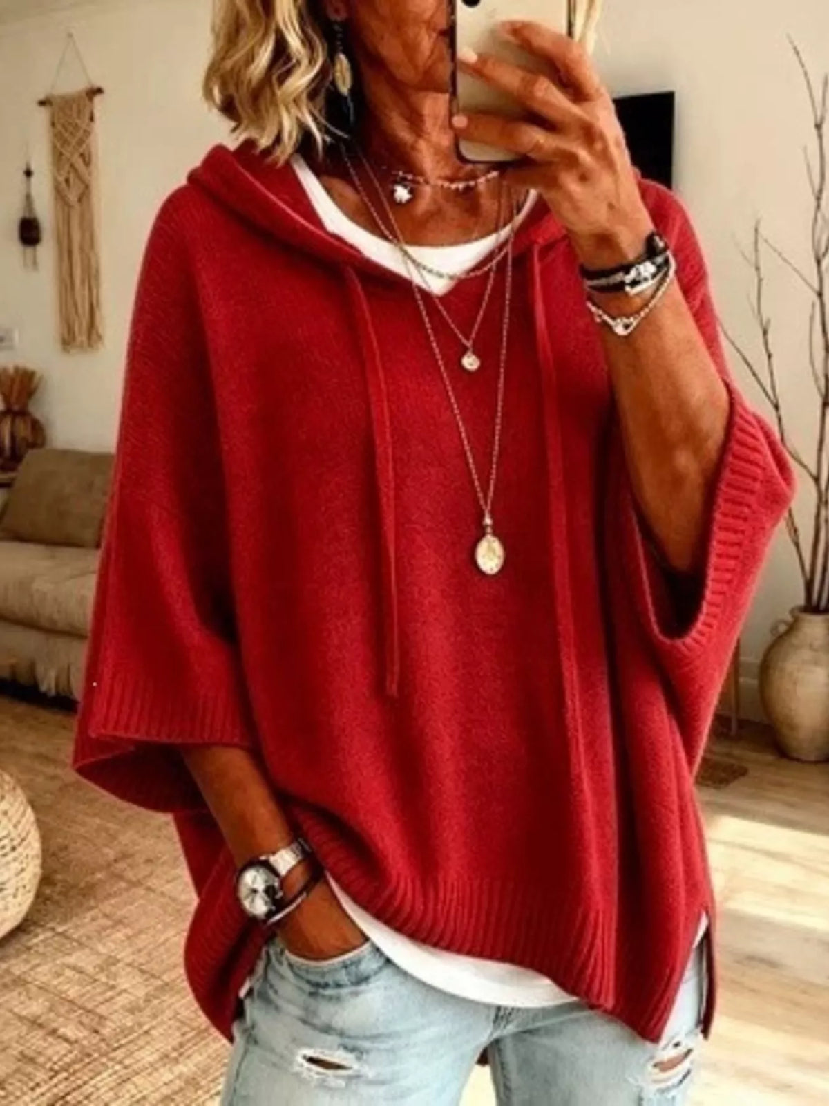 Rose – Poncho Sweater
