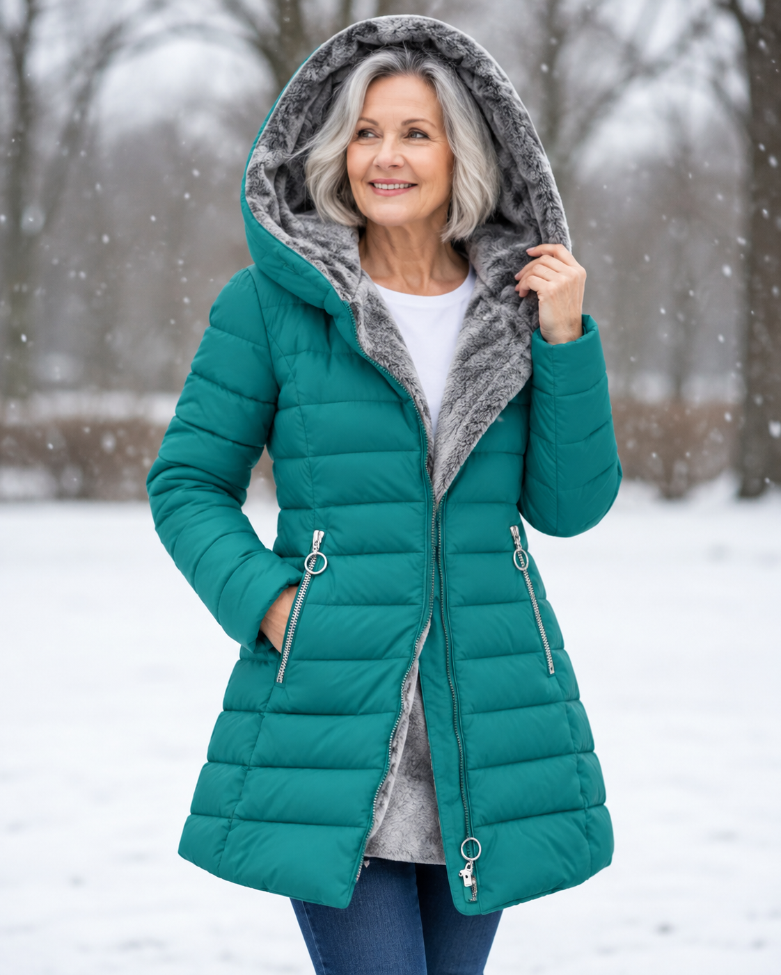 Elly | Elegant Coat with Hood