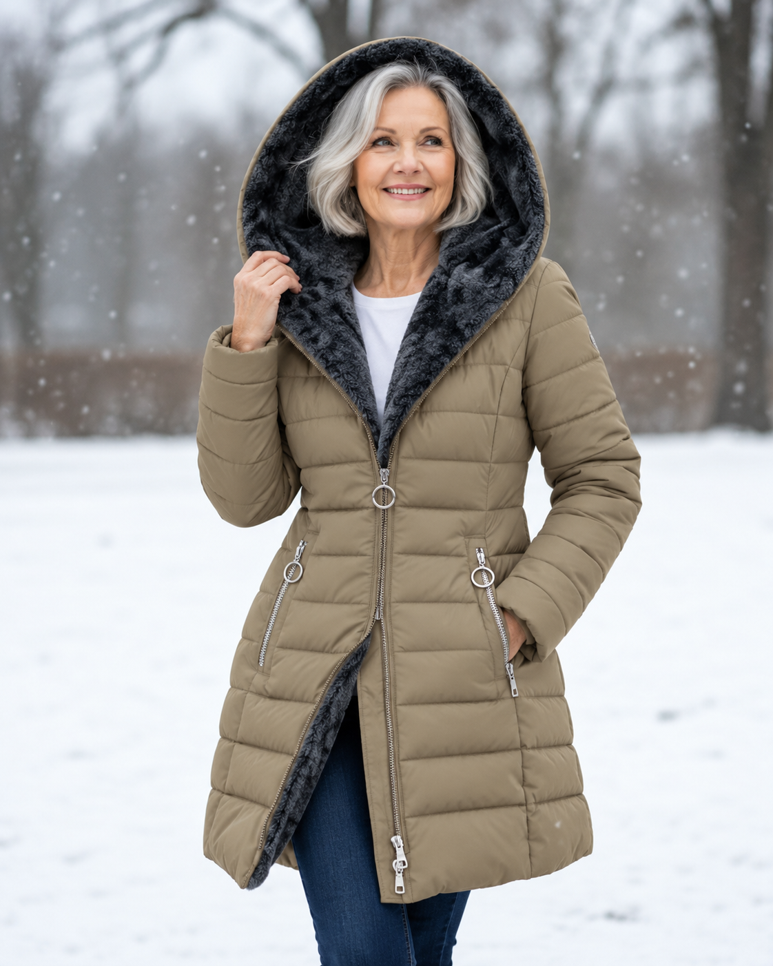 Elly | Elegant Coat with Hood