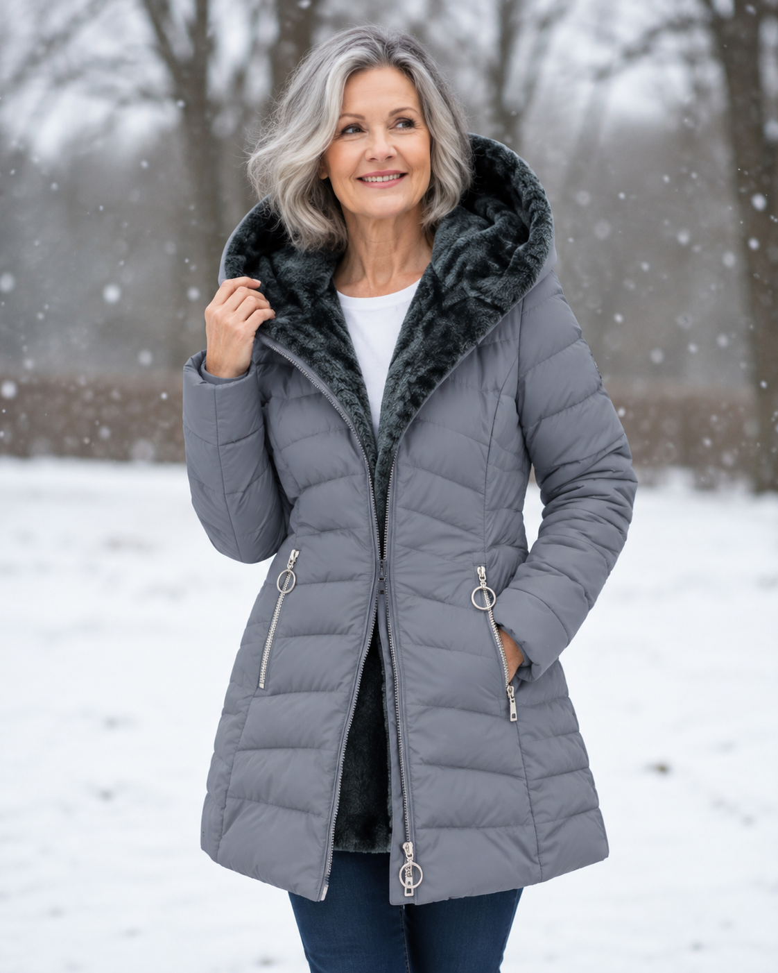 Elly | Elegant Coat with Hood