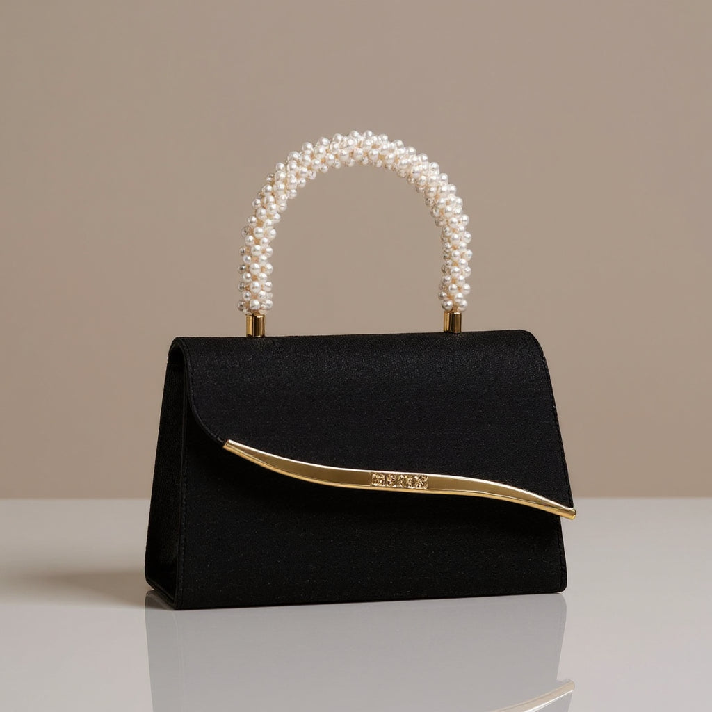 Ava Sequin Pearl Clutch