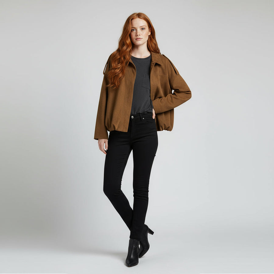 Sandra Suede Bomber Jacket