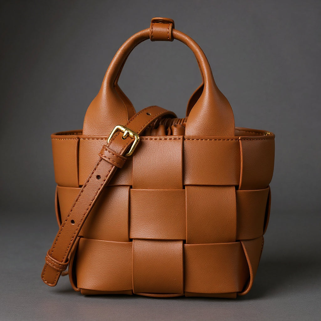 Wynn Woven Mini Basket Bag